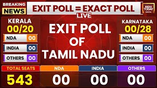 Tamil Nadu Exit Poll LIVE  Exit Poll 2024 LIVE  Lok Sabha 2024 Exit Poll  India Today LIVE [upl. by Atteynad]