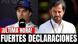 ¡REVELADO CHECO PÉREZ EXPLOTA CONTRA LA FIA Y EXIGE RESPETO [upl. by Annaitsirk487]