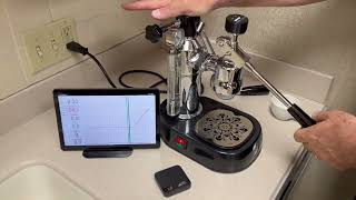 9 La Pavoni Pressure amp Temperature Profiling  Mini Display with Acaia Pyxis Scale and Warmup [upl. by Celinda945]