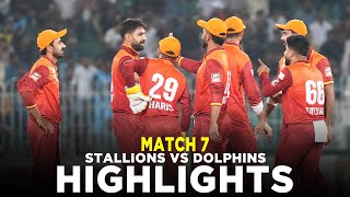 Full Highlights  Stallions vs Dolphins  Match 7  Bahria Town Champions Cup 2024  M9A1K [upl. by Emaj]