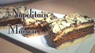 كيكة راقية وسريعة لضيوف بمذاق اكثر من رائعRecette Napolitain maison [upl. by Eseuqcaj867]