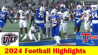 UTEP vs Louisiana Tech Football Game Highlights 10 22 2024 [upl. by Nhguavahs555]