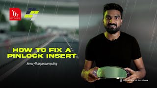 How to fix a Pinlock Insert on a Helmet Visor Antifog Insert Fixing on a Visor [upl. by Eiralc]