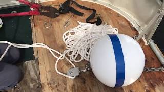 Mooring Installation on Maranacook Lake Maine  Robs Vlog [upl. by Wakeen]