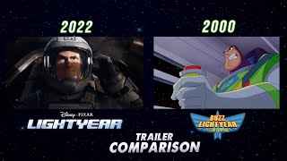 DisneyPixars Lightyear 2022  Teaser Comparison [upl. by Thaine]