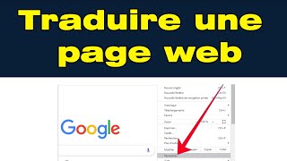 Comment traduire une page web avec Google Chrome [upl. by Yenobe]