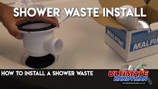 How to install a shower waste [upl. by Elda]