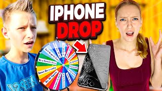 Ronald reacts to SIS vs BRO Last Person to Drop the iPhone Challenge [upl. by Pincas16]