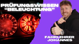 Fahrlehrer Johannes Prüfungswissen Abfahrtskontrolle Beleuchtung [upl. by Ibur]