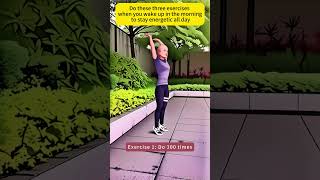 Do these three exercises when you wake up in the morning to stay energetic all dayathome yoga [upl. by Raskin]