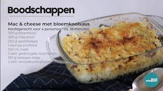 Mac amp cheese met bloemkoolsaus  Boodschappen TV [upl. by Nollahp]