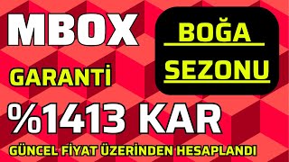 MBOX COÄ°N BOÄžA SEZONU EN GARANTÄ° KAR HEDEFÄ° NERESÄ° bitcoin boÄŸasezonu mbox mboxcoin altcoin [upl. by Hobbs444]