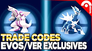 Trade Codes for Version Exclusive Pokemon and Evolutions for Pokemon Brilliant Diamond [upl. by Xonk]