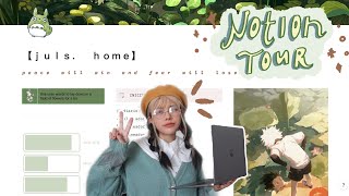 cómo organizo y planeo mi vida entera 🏡🍵 un tour por mi notion  tips [upl. by Onidranreb]