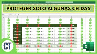 Como Proteger Solo Algunas Celdas en Excel [upl. by Aehr]