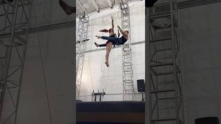 Which trick do you like best 12 or 3 workout duotrapeze trapeze circus cirque fitness fit [upl. by Annahahs]