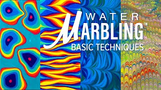 Learn how to use these Water Marbling™ Techniques  DecoArt® [upl. by Hansel]