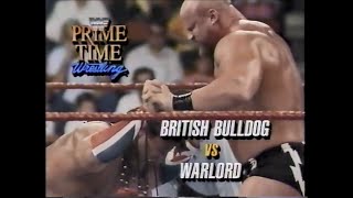 British Bulldog vs The Warlord Prime Time Nov 4th 1991 [upl. by Nnep]