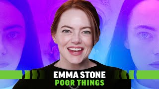 Emma Stone Interview There Was Zero Embarrassment on the Poor Things Set [upl. by Harmon253]