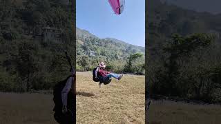 Paragliding in Bhimtal Nainita youtube travel subscribe happy trend uttarakhand paragliding [upl. by Luapnoj942]