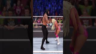 male vs female 🔥Part WWE 2K24 therock rhearipley wwe wwe2k24 shorts smackdown [upl. by Hurlee]