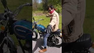 1972 Honda CL100 quotScramblerquot Start up walk around and quick ride [upl. by Nnewg240]