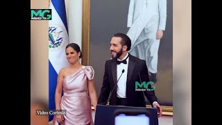 Fiesta de gala en honor al presidente Nayib Bukele entre los invitados Donald Trump Jr [upl. by Phenice]