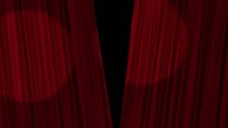 PLEX  FREE 4K amp HD Stock Footage amp Animation Stage Curtains Opening with Alpha Matte No Copyright [upl. by Brander]