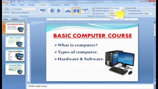 PowerPoint me presentation kaise banyye  How to make presentation in PowerPoint with Animation [upl. by Rosenwald525]