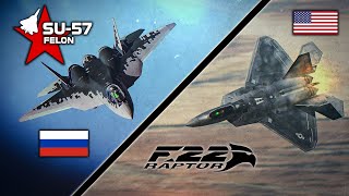 F22 Raptor Vs Su57 Felon  Boss Fight  Dogfight  Digital Combat Simulator  DCS [upl. by Ahsima]