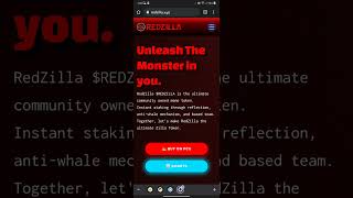 REDZILLA Token Introduction BEP20 7 Days Old but just listed on CG static Reflections  Info Coming [upl. by Hausmann]
