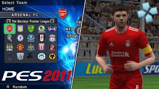 PES 2011 FULL LICENSEDLICENCIADO OPTION FILESAVEDATA PSPPPSSPP [upl. by Mallory]