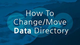 How To Change Move Data Directory [upl. by Hashim]