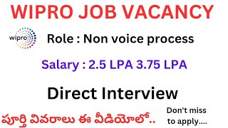 wipro latest job vacancy 2024wipro official hiringlatest jobslatest privatejobsVBCreate20 [upl. by Reagen]