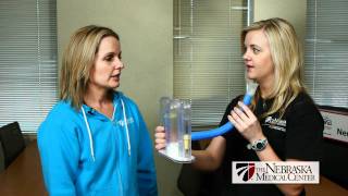 How To Use An Incentive Spirometer  The Nebraska Medical Center [upl. by Ikcim]