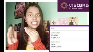 Vistara Hiring Cabin Crew Walkin Interview  AirVistara  TimeDateLocation in detail [upl. by Otanutrof]