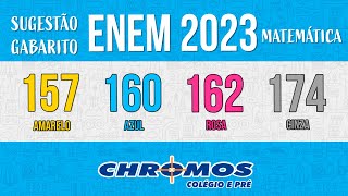 Gabarito ENEM 2023 CHROMOS  Prova Amarela Questão 157  Matemática [upl. by Ynahteb609]