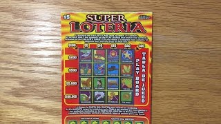 1X Super Loteria  Texas Lottery Scratch Off [upl. by Odlopoel]