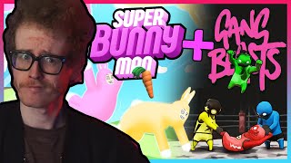 STUPID FUNNY RAGDOLLS  Super Bunny Man  Gang Beasts [upl. by Acyssej]