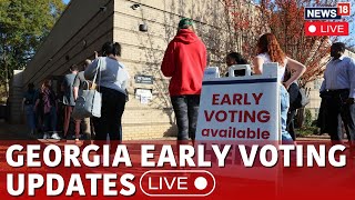 LIVE  US Elections 2024 Latest News  Georgia Early Voting Live Updates  Trump Vs Harris  N18G [upl. by Eustazio578]