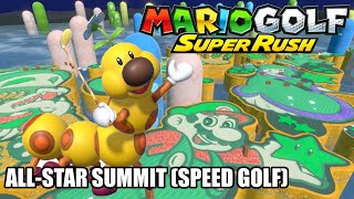 Mario Golf Super Rush  Speed Golf on AllStar Summit as Wiggler Nintendo Switch [upl. by Aneloj181]