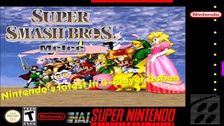 Super Smash Bros Melee  Menu SNES Remix [upl. by Pantia124]