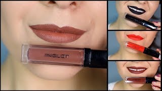 Inglot HD Lip Tint Matte Swatches [upl. by Einhapets]