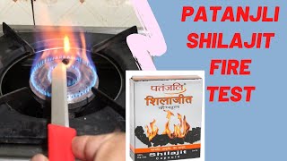 Patanjali Shilajit Fire Test  How to check pure shilajit [upl. by Nailimixam]