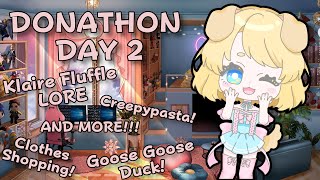 💙🐶💙 PUPPYS FIRST DONATHON list Day 2 Puppy Lore amp Goose Goose Duck amp Creepypasta amp More [upl. by Ahsinut364]