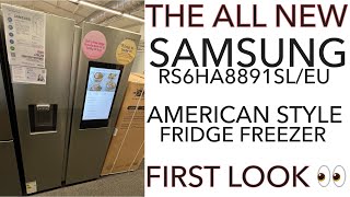 THE ALL NEW Samsung Family Hub RS6HA8891SLEU AmericanStyle Smart Fridge Freezer [upl. by Leiuqeze]