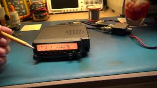 KENWOOD TM733 HAM RADIO REPAIR quotLCD BACK LIGHTquot PART 1 [upl. by Oninrutas350]