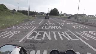 Ayr motorbike Mod 2 test pass route UK motorbike test suzuki bandit 600 [upl. by Alilahk]