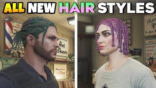 GTA Online All New Hairstyles Male amp Female Characters The Chop Shop Winter DLC [upl. by Mehsah]