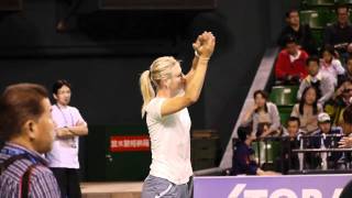 Maria Sharapova Kids Tennis Warmup funny [upl. by Bolton]